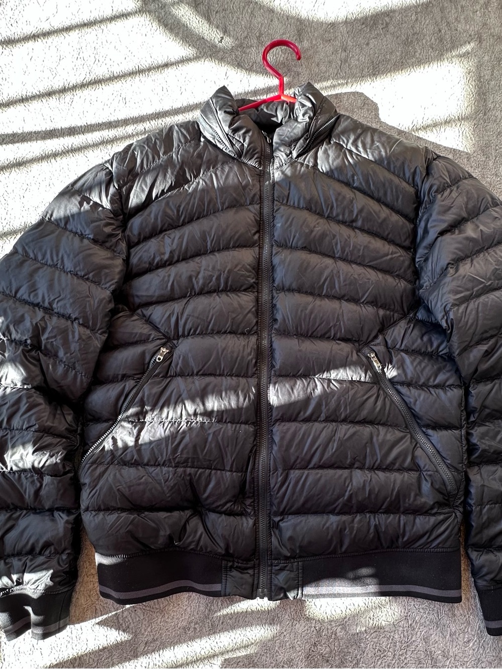 lululemon Black Quilted Down Puffer Jacket